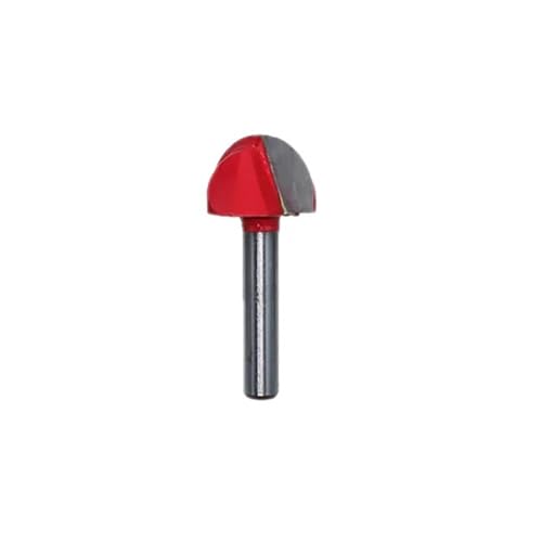 Temhyu 6/6,35mm Schaft Ball Nase Router Bit Runde Fräser for CNC Radius Core Box Vollhartmetall Bohrer holzbearbeitung Werkzeuge(A-01) von Temhyu