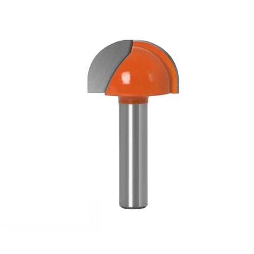 Temhyu 6/8mm Schaft Ball Nase Ende Mühle Holz Router Bit Set Runde Cove CNC Fräser Radius Core Box solide Hartmetall Holzbearbeitung Werkzeuge(6x16mm) von Temhyu