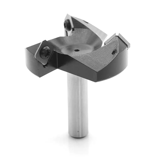 Temhyu 6 mm 12,7 mm Schaft, CNC-Hochleistungs-Spoilboard, Eintauchen, Planieren, Hobeln, Fliegenschneider, Plattenrichtmaschine, Fräser for Holzfräser, Schaftfräser, Holz(12.7X44.5X6.35mm) von Temhyu