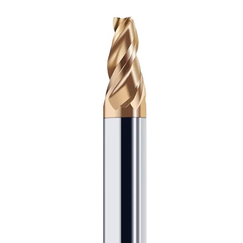 Temhyu 6 mm 8 mm Schaft, konischer Schaftfräser, Kegelfräser, Schrägwinkel 30°, 10°, 15°, 0,3–2,0, 0,4, Hartmetall, Erdbeere, CNC(4X8X6X50) von Temhyu