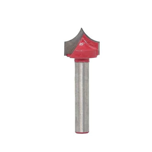 Temhyu 6 mm Schaft, runde Form, Holzfräser, Hartmetalllegierung, V-Nut-Fräser, 3D-CNC-Schaftfräser, Gravur-Bit, 8–32 mm Durchmesser, Holzbearbeitung(8mm) von Temhyu
