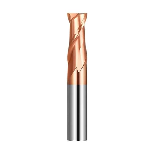 Temhyu 6mm 8mm 10mm Schaft Fräser 2 Flöten Router Bit 1-12mm Wolframkarbid Schaftfräser HRC 45 CNC Maschine Fräsen Werkzeuge CNC Fräsen Bit(TiCN Coated,16xD16x70x150L) von Temhyu