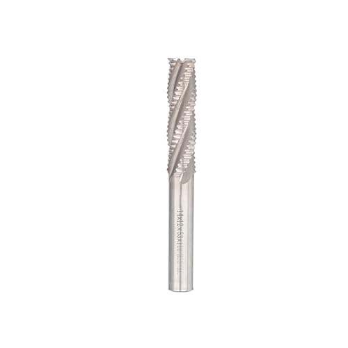Temhyu 6mm 8mm 10mm Schaft Schruppen Schaftfräser HSS Fräser 4 Flöten 5-20mm CNC Maschine Werkzeug Router Bit Metall Fräsen Werkzeug HSS Fräser(8xD8x19x63) von Temhyu