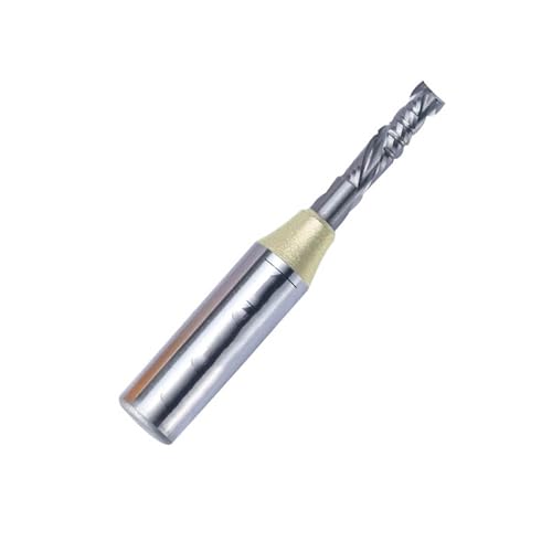 Temhyu 6mm 8mm Schaft Arden Verbindung Spirale Router Bit Hartmetall CNC Router Bits Holzbearbeitung Fräser for Doppel Furnier schneiden Messer(4008248) von Temhyu
