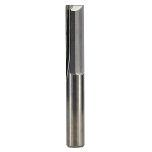 Temhyu 6mm Schaft 2 Flöte Gerade Schaftfräser Hartmetall CNC Router Bit Gravur Bit Gerade Schlitz Fräser Holzbearbeitung Werkzeug(6x25mm) von Temhyu