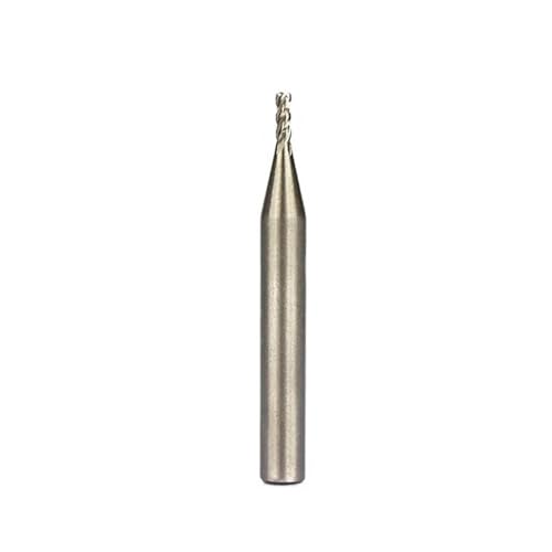 Temhyu 6mm Schaft Fräser 4 Flöten Schaftfräser CNC Maschine Fräswerkzeuge Fräser Metallschneider Aluminium Fräser Weiß Stahl Fräsen(2.5x6x8x52mm) von Temhyu