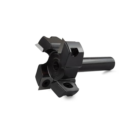 Temhyu 8/12/12,7mm Schaft 4-Rillen Holz Hobel Bit CNC Spoilboard Surfacing Router Bit Platte Abflachung fräser Holzbearbeitung Werkzeuge(12X50.8mm-4 blades) von Temhyu