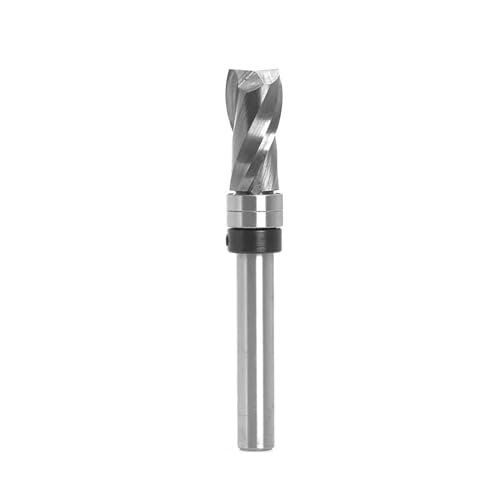 Temhyu 8-mm-Schaftlager Ultra-Performance-Kompressions-Bündigschnitt-Vollhartmetall-CNC-Fräser for Holzbearbeitungs-Schaftfräser(2 flutes) von Temhyu