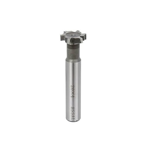 Temhyu 8mm 10mm 12mm Schaft HSS Schaftfräser Schlitzfräser for Metallfräsen CNC T Schlitzfräser(10x1.5x6x65L) von Temhyu