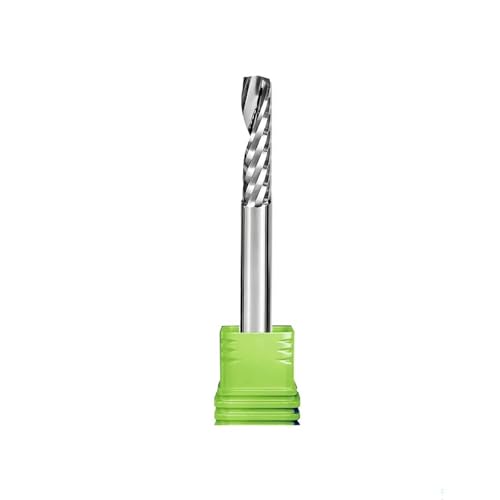 Temhyu 8mm 10mm Schaft Fräser Einzelne Flöte UP Spirale Cutter CNC Ende Mühle Hartmetall Router Bit Arbeit for acryl PVC MDF(6x17x50mm) von Temhyu