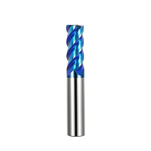 Temhyu 8mm 10mm Schaft HRC60 Fräser Hartmetall-schaftfräser 1-12mm 4 Flöten Ende Fräsen bit for CNC Maschine Metall Fräsen Werkzeug CNC Router Bit(D20xD20x75x150L) von Temhyu