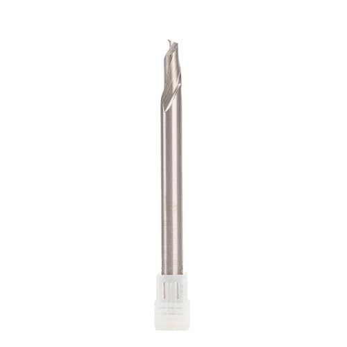 Temhyu 8mm 10mm Schaft HSS Fräser Gravur Bit for Aluminium Fenster Schneiden Eine Einzelne Flöte Schaftfräser CNC Alu Cutter Router Bit(8x20x80xD8) von Temhyu