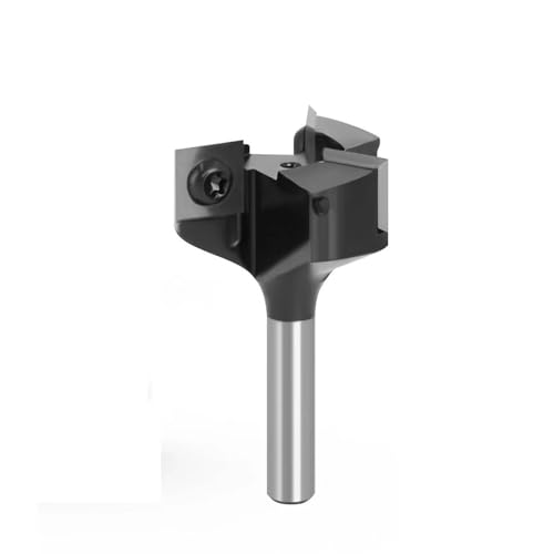 Temhyu 8mm 12mm 1/2mm Schaft Austauschbare Klinge Hobeln Bit Fräser Einsatz-Stil Spoilboard CNC Oberfläche Router Bits(12mmx61mm) von Temhyu