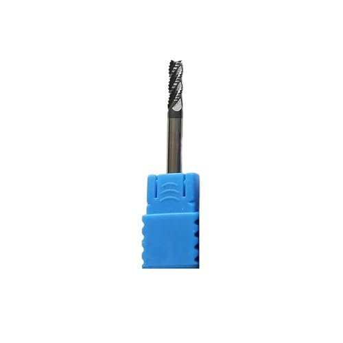 Temhyu HRC45/55/60 Vollhartmetall-Schruppfräser 4 mm, 6 mm, 8 mm, 10 mm, 12 mm 4 Flöten oder 3 Flöten CNC-Fräser Maisfräser Werkzeuge(4 Flute,HRC60_D10X45X100L) von Temhyu