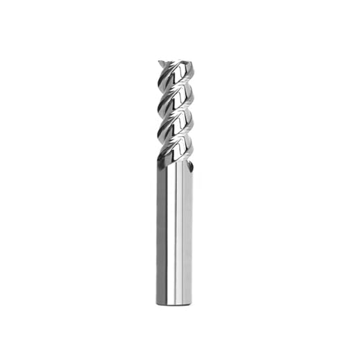 Temhyu HRC50 HRC55 Hartmetall Holzbearbeitung Werkzeuge Aluminium Holz 3 Flöten Quadratische Schaftfräser CNC Fräser Wolfram Stahl Schneiden Werkzeug Router bit(12X12DX75L-3F,HRC55) von Temhyu