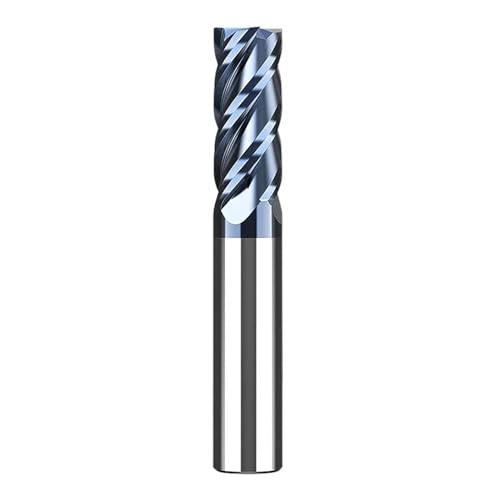 Temhyu HRC55 Fräser 4 Flöten Fräser 1-12 mm Hartmetall-Schaftfräser TiALN-beschichtete CNC-Maschinenfräswerkzeuge Schaftfräser(ALTiAN Coated,12xD12x45x100L) von Temhyu