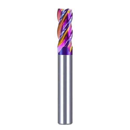 Temhyu HRC55 Fräser 4 Flöten Fräser 1-12 mm Hartmetall-Schaftfräser TiALN-beschichtete CNC-Maschinenfräswerkzeuge Schaftfräser(ULTRA Surface,8xD8x35x100L) von Temhyu