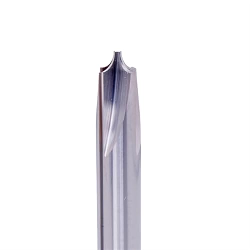 Temhyu HRC58 R0,3 R0,5 Hartmetall Radius Ecke Abrunden Cutter Schaftfräser CNC Werkzeug Innen Anfasen Außen Radien Viertel Kreis Router Bit(Aluminium,R4x10Dx60LX4F) von Temhyu