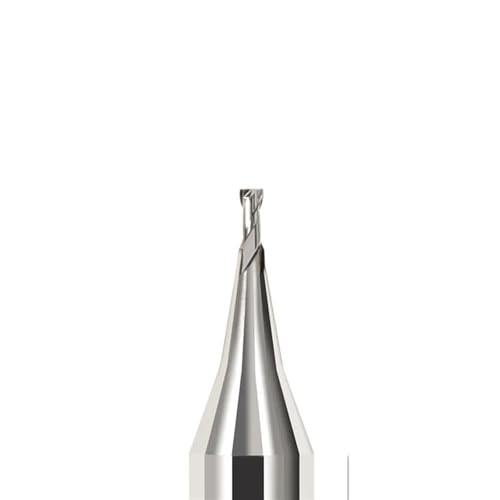 Temhyu HRC68 4 mm Schaft 2 Flöten Mikro-Flachschaftfräser 0,2–0,9 mm Mini-CNC-Fräser Wolframkarbid-Kugelschaftfräser Mini-Fräsmaschine for Metall(2F End Mills,0.9X1.8X4X50) von Temhyu