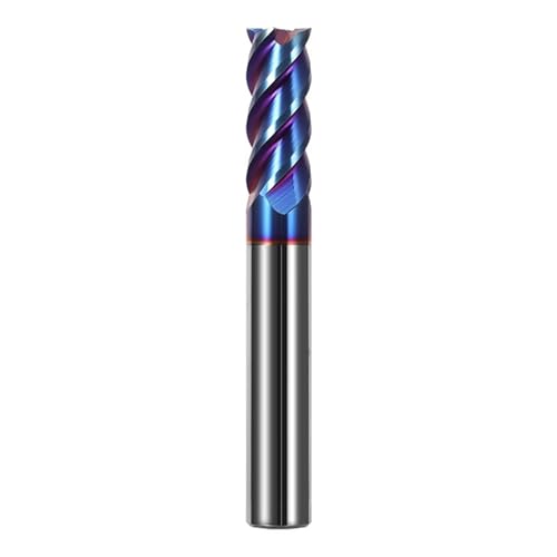 Temhyu Hartmetall-Fräser mit 2/3/4 Flöten, Hartmetall-Schaftfräser for geschnittene Aluminiumfräser, Fräser, CNC-Fraise-Vergaser, Werkzeugmaschinen(HRC65-4F,6.0x6Dx50L) von Temhyu