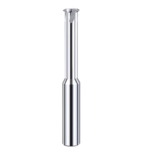 Temhyu M3/M4/M5/M6 Wolframcarbid Einzelzahn-Spiralfräser 3 Flöten 4 Klingen CNC-Werkzeug Aluminium Gewindefräser Fräser(M8xP1.25xD6x50mm,AL-HRC55) von Temhyu