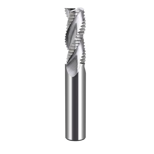 Temhyu Schruppfräser 1–20 Hartmetall 3 Schneiden 4F for Stahl, Eisen, Aluminium, MDF, Fiberglas, Acryl, Holzbearbeitung, Kupfer, Kunststoff(WUTU 3F,14.0X45X100L) von Temhyu