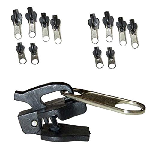 Temhyu Shuxiang-Reißverschlüsse, 6 PC/Set Universal Praktischer Reißverschluss, Schiebereglerzähne Rettung Zipper, Reparaturkit Ersatzverschluss, Für Schneider Nähen Handwerk von Temhyu