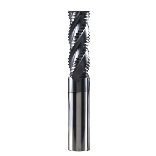 Temhyu Vollhartmetall-Schruppfräser mit 6 mm bis 20 mm Schaft, 4 Flöten, CNC-Fräser-Bits, Fräser for 50-Stunden-Metallschruppbearbeitung(P4C-D6) von Temhyu