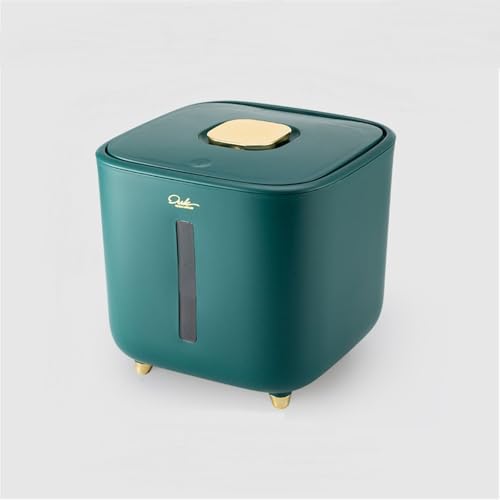 Temoo Reis Vorratsbehälter 5kg, Reisbehälter 5kg mit Deckel und Messbecher Reisbox, One-Click Design Reisbox, Quadratische Müslibehälter mit Deckel Luftdicht für Reis, Bohnen, Getreide und Mehl Temoo Reis Vorratsbehälter 5kg, Reisbehälter 5kg mit Deckel und Messbecher Reisbox, One-Click Design Reisbox, Quadratische Müslibehälter mit Deckel Luftdicht für Reis, Bohnen, Getreide und Mehl von Temoo