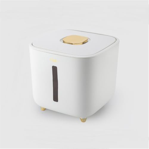 Temoo Reis Vorratsbehälter 10kg, Reisspender 10kg mit Deckel und Messbecher Reisbox, One-Click Design Reisbehälter, Quadratische Müslibehälter mit Deckel Luftdicht für Reis, Bohnen, Getreidemehl Temoo Reis Vorratsbehälter 10kg, Reisspender 10kg mit Deckel und Messbecher Reisbox, One-Click Design Reisbehälter, Quadratische Müslibehälter mit Deckel Luftdicht für Reis, Bohnen, Getreidemehl von Temoo