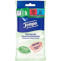 Tempo Handreinigungstücher Reinigend 1-lagig weiß, 10 Tücher Tempo Handreinigungstücher Reinigend 1-lagig weiß, 10 Tücher von Tempo