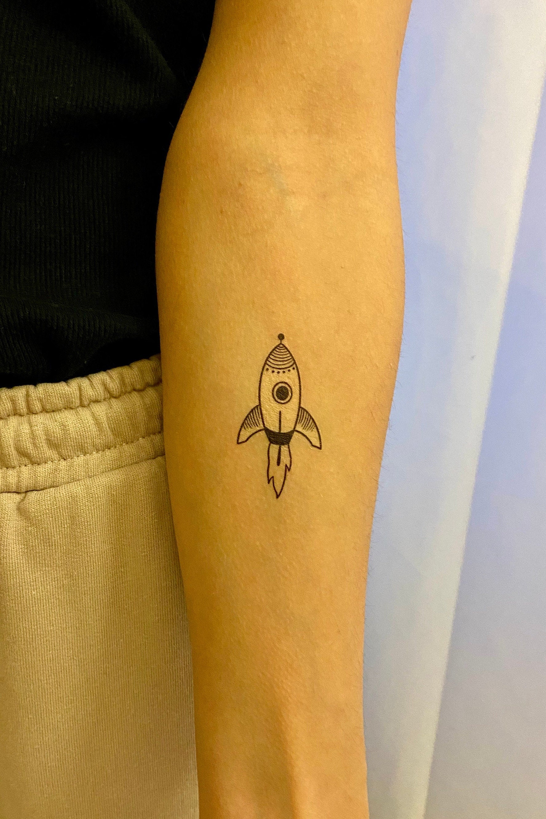 Rakete Temporäres Tattoo | 2Er Set Rakete Temporäres Tattoo | 2Er Set von TemporaryTattooInc