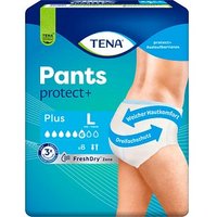 TENA Inkontinenzhosen Pants protect+ Plus Größe L für Frauen und Männer, 8 St. von Tena