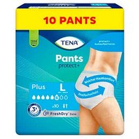 TENA Inkontinenzhosen Pants protect+ Plus L, 10 St. von Tena
