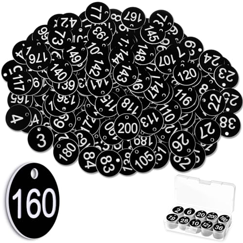 Tenare 1-200 Kunststoff Nummernschilder Nummerierte Gravierte Nummernschilder Bienenstock Etiketten ID Tags mit Loch, ohne Schlüsselringe(Schwarz) Tenare 1-200 Kunststoff Nummernschilder Nummerierte Gravierte Nummernschilder Bienenstock Etiketten ID Tags mit Loch, ohne Schlüsselringe(Schwarz) von Tenare