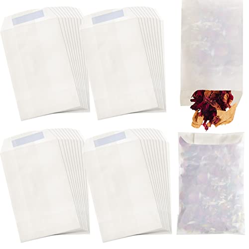 Tenare 100 Stück Pergamin Beutel Abziehen Wiederverschließbare Briefumschläge Kleine Konfetti Papierbeutel Klappe Öffnen Wachs Schmelzen Verpacken Hochzeit Mitgebsel für Blumen Samen (70 x 105 mm) Tenare 100 Stück Pergamin Beutel Abziehen Wiederverschließbare Briefumschläge Kleine Konfetti Papierbeutel Klappe Öffnen Wachs Schmelzen Verpacken Hochzeit Mitgebsel für Blumen Samen (70 x 105 mm) von Tenare