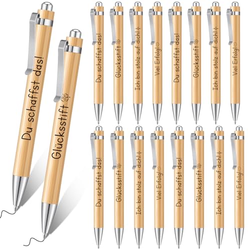 Tenare 16 Stück Inspirierende Einziehbare Kugelschreiber Bambus Druckkugelschreiber Motivation Stifte mit Spruch Schwarze Tinte Kulis für Kollegen Mitarbeiter Abschiedsgeschenk Büro Schule Tenare 16 Stück Inspirierende Einziehbare Kugelschreiber Bambus Druckkugelschreiber Motivation Stifte mit Spruch Schwarze Tinte Kulis für Kollegen Mitarbeiter Abschiedsgeschenk Büro Schule von Tenare