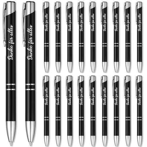 Tenare 20 Stück Dankeschön Kugelschreiber Geschenke Kugelschreiber mit Spruch Danke für Alles Kollegen Zitate Druckkugelschreiber Abschied Danksagung Stift Geschenk für Lehrer Mitarbeiter (Schwarz) Tenare 20 Stück Dankeschön Kugelschreiber Geschenke Kugelschreiber mit Spruch Danke für Alles Kollegen Zitate Druckkugelschreiber Abschied Danksagung Stift Geschenk für Lehrer Mitarbeiter (Schwarz) von Tenare