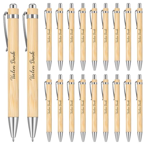 Tenare 20 Stück Vielen Dank Kugelschreiber Geschenke Holz Kugelschreiber mit Gravur Vielen Dank Kollegen Druckkugelschreiber Abschied Danksagung Stift Geschenk für Lehrer Mitarbeiter Tenare 20 Stück Vielen Dank Kugelschreiber Geschenke Holz Kugelschreiber mit Gravur Vielen Dank Kollegen Druckkugelschreiber Abschied Danksagung Stift Geschenk für Lehrer Mitarbeiter von Tenare