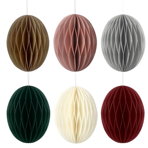 Tenare 24 Stück Ostereier Hängende Ornamente Waben Ostereier für Frühling 3D Wabenbälle Deko Papier Ostereier zum Aufhängen Osterdeko für Girlande Ostern Hase Mottoparty Deko (Sortierte Farben) Tenare 24 Stück Ostereier Hängende Ornamente Waben Ostereier für Frühling 3D Wabenbälle Deko Papier Ostereier zum Aufhängen Osterdeko für Girlande Ostern Hase Mottoparty Deko (Sortierte Farben) von Tenare