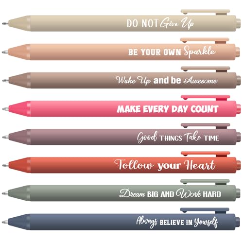 Tenare 24 Stück inspirierende Kugelschreiber, Großpackung mit motivierendem Zitat, christlich-katholisch, einziehbar, schwarze Tinte, Stift für Damen und Herren, Büro, Schreibtischzubehör (stilvoll) Tenare 24 Stück inspirierende Kugelschreiber, Großpackung mit motivierendem Zitat, christlich-katholisch, einziehbar, schwarze Tinte, Stift für Damen und Herren, Büro, Schreibtischzubehör (stilvoll) von Tenare