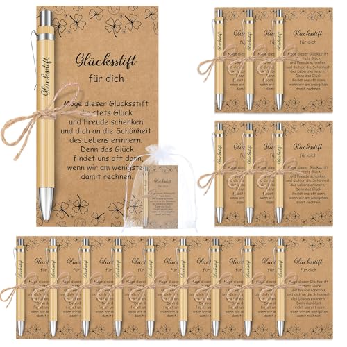 Tenare 30 Sets Glücksstift Team Geschenke mit Karte Organzabeutel Dankeschön Kugelschreiber Geburtstag Gastgeschenk Holz Stift mit Spruch Glücksbringer Prüfung Kuli Abschieds für Mitarbeiter Kollege Tenare 30 Sets Glücksstift Team Geschenke mit Karte Organzabeutel Dankeschön Kugelschreiber Geburtstag Gastgeschenk Holz Stift mit Spruch Glücksbringer Prüfung Kuli Abschieds für Mitarbeiter Kollege von Tenare