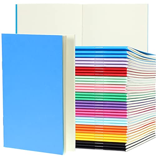 Tenare 36 Stück Mini Blanko Notizbücher 14,5 x 10 cm Unlinierte Notizhefte Bunte Mini Notizblock Skizzenbuch Leeres Buch für Kinder Zum Schreiben Von Geschichten Zeichnen Schreiben (12 Farben, Blanko) von Tenare
