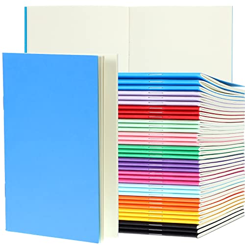 Tenare 36 Stück Mini Notizbücher Unlinierte Notizhefte Bunte Mini Tagebücher Mehrfarbige Leere Notizbücher Memo Blanko Notizblock Mini Skizzenbuch für Zeichnen Schreiben, 14,5 x 10 cm 12 Farben von Tenare