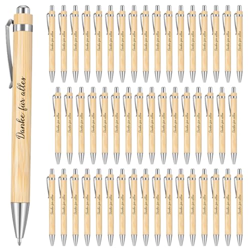 Tenare 50 Stück Dankeschön Kugelschreiber Geschenke Holz Kugelschreiber mit Spruch Danke für Alles Kollegen Zitate Druckkugelschreiber Abschied Danksagung Stift Geschenk für Lehrer Mitarbeiter Tenare 50 Stück Dankeschön Kugelschreiber Geschenke Holz Kugelschreiber mit Spruch Danke für Alles Kollegen Zitate Druckkugelschreiber Abschied Danksagung Stift Geschenk für Lehrer Mitarbeiter von Tenare