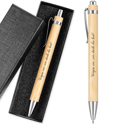 Tenare Dankeschön Geschenke Kugelschreiber Geschenke Holz Kugelschreiber mit Spruch Zitate Druckkugelschreiber mit Geschenkbox Glücksstift für Kollegen Lehrer Gäste(Vergiss Nie, wie Stark Du Bist) Tenare Dankeschön Geschenke Kugelschreiber Geschenke Holz Kugelschreiber mit Spruch Zitate Druckkugelschreiber mit Geschenkbox Glücksstift für Kollegen Lehrer Gäste(Vergiss Nie, wie Stark Du Bist) von Tenare