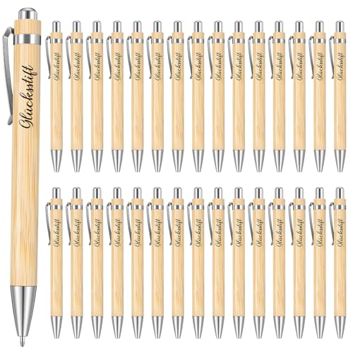 Tenare 30 Stück Glücksstift Inspirierende Kugelschreiber Geschenke Kugelschreiber mit Spruch Druckkugelschreiber für Prüfung Abitur Aufmunterung Genesung Kollegen Familien von Tenare