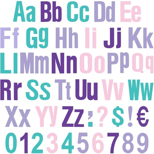 Tenare Pinnwand-Buchstaben, 12,7 cm, bunt, Alphabet, Zahlen und Satzzeichen, Ausschnitte für Pinnwand, Wandset für Tafel, Tafel, Meerjungfrau, 134 Stück Tenare Pinnwand-Buchstaben, 12,7 cm, bunt, Alphabet, Zahlen und Satzzeichen, Ausschnitte für Pinnwand, Wandset für Tafel, Tafel, Meerjungfrau, 134 Stück von Tenare
