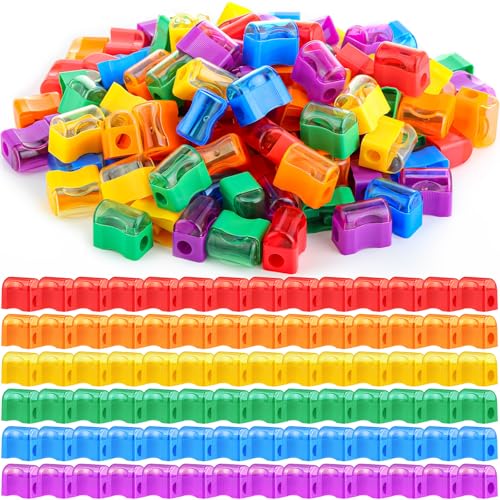 Tenceur Mini-Bleistiftspitzer mit Abdeckungen, bunt, rund, Handbuch für Schulanfang, Spendenzubehör, Partyzubehör, 600 Stück Tenceur Mini-Bleistiftspitzer mit Abdeckungen, bunt, rund, Handbuch für Schulanfang, Spendenzubehör, Partyzubehör, 600 Stück von Tenceur