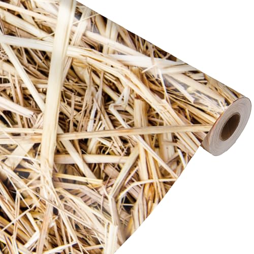 Tenceur Pinnwandpapier, 61 cm x 30,5 m, Geschenkpapierrolle, lichtbeständig, dekorative Papierrolle (Stroh) von Tenceur